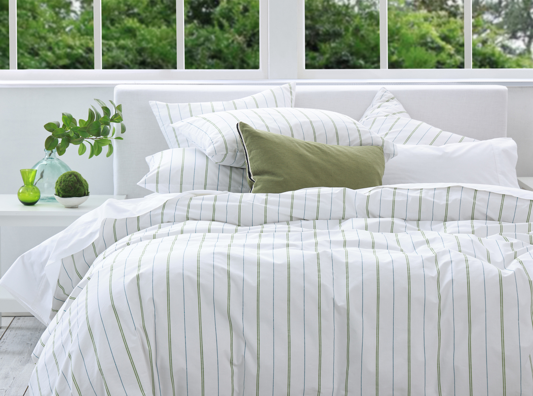MM Linen Freddie Reversible Duvet Cover Set | Cotton Percale image 6